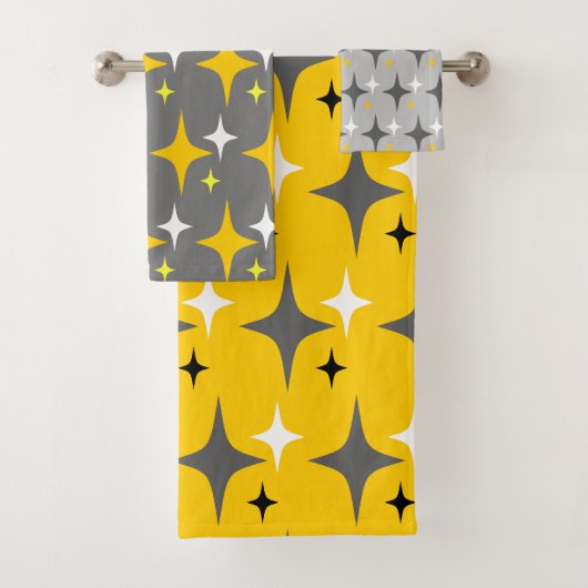 Retro sterren bad handdoek (Insitu)