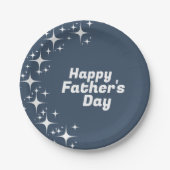 Retro sterren "Happy Vaderdag" Papieren Bordje (Voorkant)