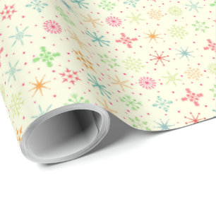 Retro sterren inpakpapier