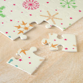 Retro sterren puzzel legpuzzel (Zijkant)