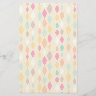 Retro stijl abstract patroon briefpapier