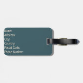 Retro stijl abstract zonsondergang landschap bagagelabel (Achterkant horizontaal)