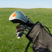 Retro stijl abstract zonsondergang landschap golfheadcover (Insitu)