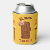 Retro stijl Aloha Tiki Bar Blikjeskoeler (Blikje Achterkant)