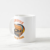 Retro stijl, altijd in Vogue Koffiemok (Voorkant links)