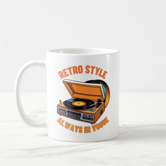 Retro stijl, altijd in Vogue Koffiemok (Links)