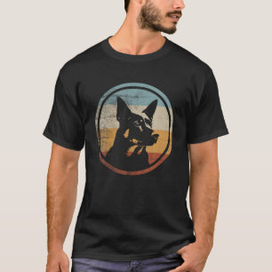 Retro stijl Australisch Kelpie hond T-shirt
