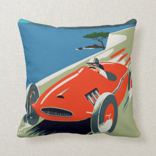 Retro stijl auto Grand Prix Rivièra Kussen