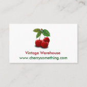 Retro  stijl Cherry Print Visitekaartje (Voorkant)