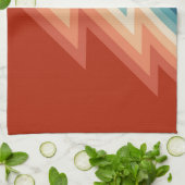 Retro stijl chevron patroon theedoek (Gevouwen)