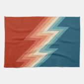 Retro stijl chevron patroon theedoek (Horizontaal)