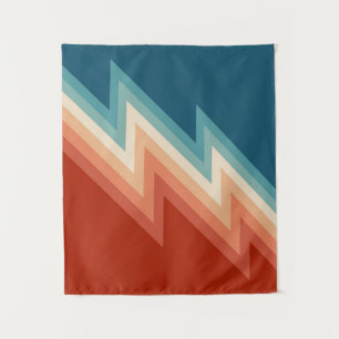Retro stijl chevron patroon wandkleed