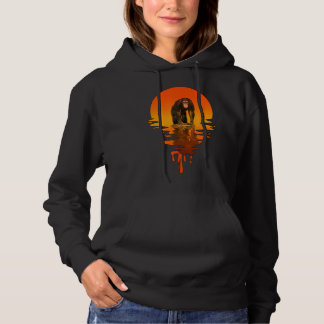 retro stijl chimpansee hoodie