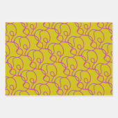 Retro stijl dame inpakpapier vel (Voorkant)