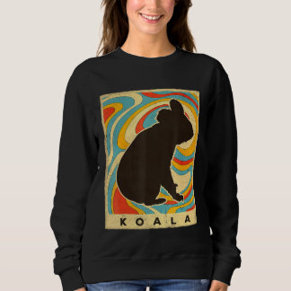Retro stijl dier vintage koala liefhebber trui