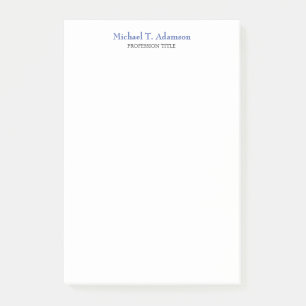 Retro Stijl Elegant Duidelijk Eenvoudig Wit Post-it® Notes