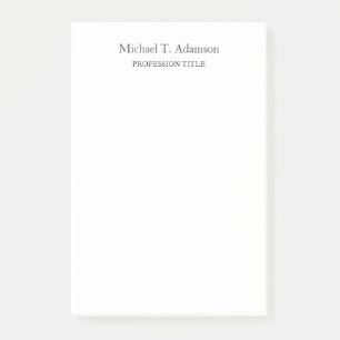 Retro stijl elegant gewoon zwart-wit post-it® notes