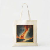 Retro-stijl Galaxy Hoodie Tote Bag (Voorkant)