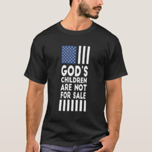 Retro stijl Gods kinderen zijn niet te koop T-shirt