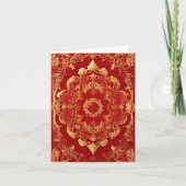 Retro stijl Golden Red Kaart (Voorkant)