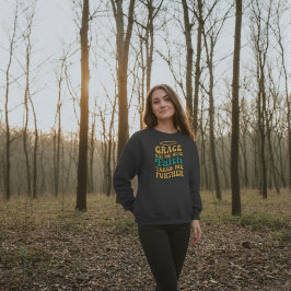 Retro stijl Grace en Faith ontwerp Tri-Blend Shirt