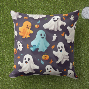  retro stijl Halloween Ghosts Buitenkussen
