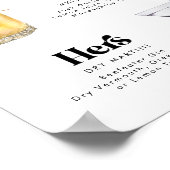 Retro  Stijl Handtekening Drink Poster (Hoek)