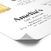 Retro Stijl Handtekening Drink Poster (Hoek)