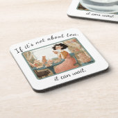 Retro stijl harde plastic onderzetter (Linkerzijde)