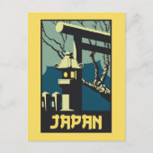 Retro stijl Japan reizen adverteren Briefkaart (Voorkant)