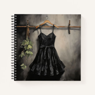 Retro Stijl  Jurk LBD Chique Tijdschrift Gift Notitieboek