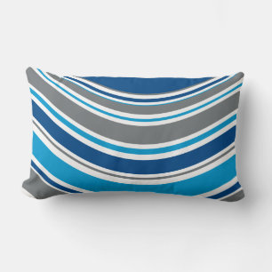 Retro stijl kleuren Golven Kussen