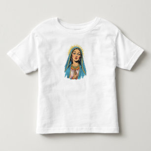 Retro stijl Maagd Maria Peuter T-shirt