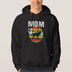 Retro stijl Mannen Vrouwen en Kinder Duitse Herder Hoodie