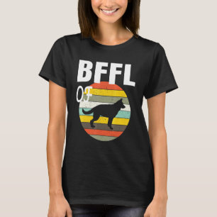 Retro stijl mannen vrouwen en kinderen Duitse herd T-shirt