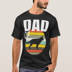 Retro stijl mannen vrouwen en kinderen Duitse herd T-shirt