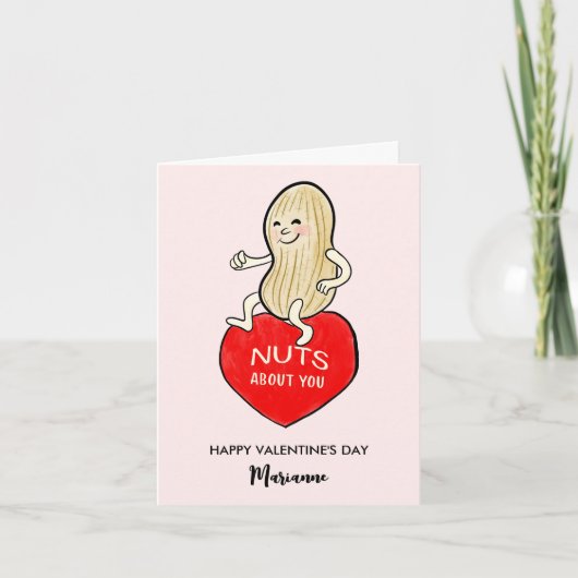 Retro stijl moeren over u aangepaste Valentijn Feestdagen Kaart (Voorkant)