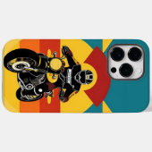 Retro-stijl motorrijder in Schilderachtig zonsonde Case-Mate iPhone Case (Achterkant (horizontaal))