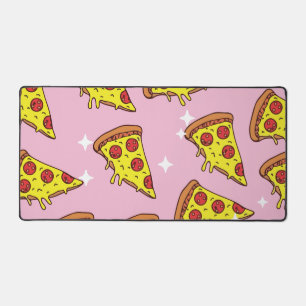Retro stijl pizza punten naadloos patroon bureaumat