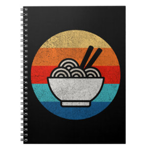 Retro stijl ramen notitieboek