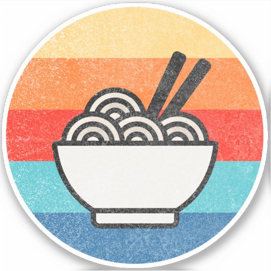 Retro stijl ramen sticker (Voorkant)
