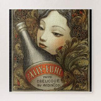 RETRO STIJL RECLAME UIT BUXEMBOURG. LEGPUZZEL