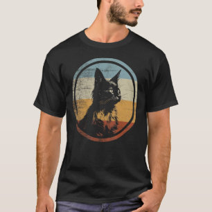 Retro stijl Somalische kat T-shirt