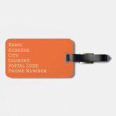 Retro stijl stormachtige golven bagagelabel (Achterkant horizontaal)