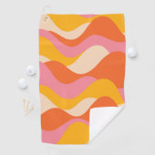 Retro stijl stormachtige golven golfhanddoek (Insitu)