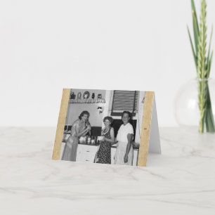 Retro-stijl "Tussen vrienden" Note Kaart