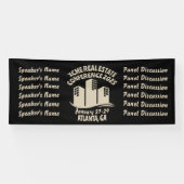 Retro-stijl vastgoedconferentie spandoek (Horizontaal)