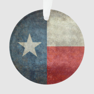  retro-stijl versiering van de Texas State flag Ornament