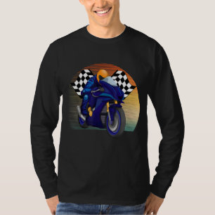 Retro stijlmotormodel GP-raceventilator S T-shirt