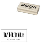 Retro stijlvol Handgemaakt Rubberstempel (Gestempeld)